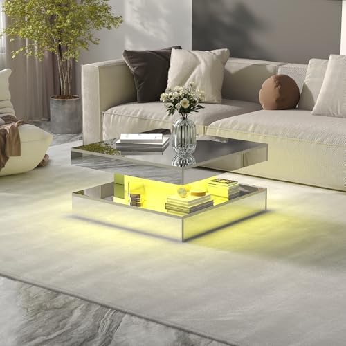 HedoAjim LED Coffee Table with Lights - Image 7