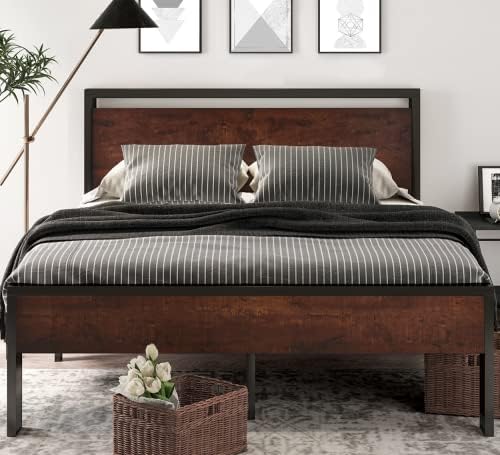 SHA CERLIN 14 Inch Full Size Metal Platform Bed Frame - Image 3
