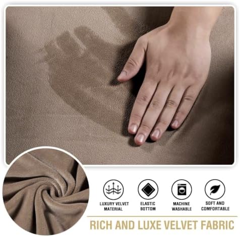 H.VERSAILTEX Stretch Velvet T Cushion Chair Covers - Image 5