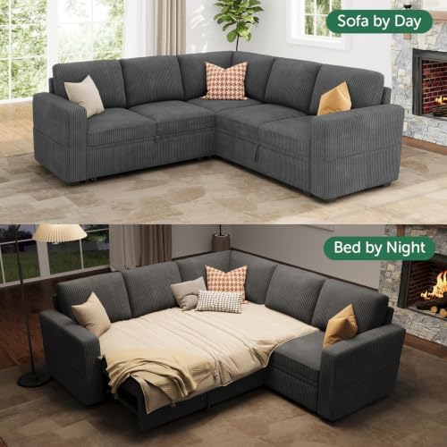 HONBAY Modular Sectional Sleeper Sofa - Image 5