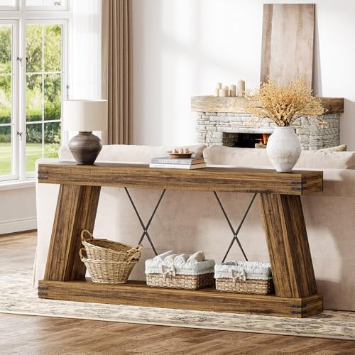 Tribesigns 70.87" Farmhouse Console Table - Image 6