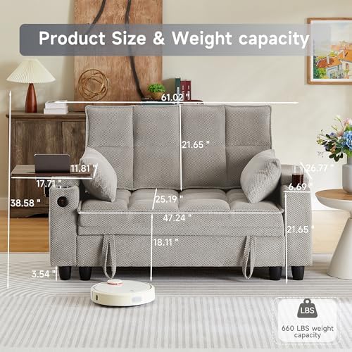 hansones 61" Loveseat Sofa - Image 2