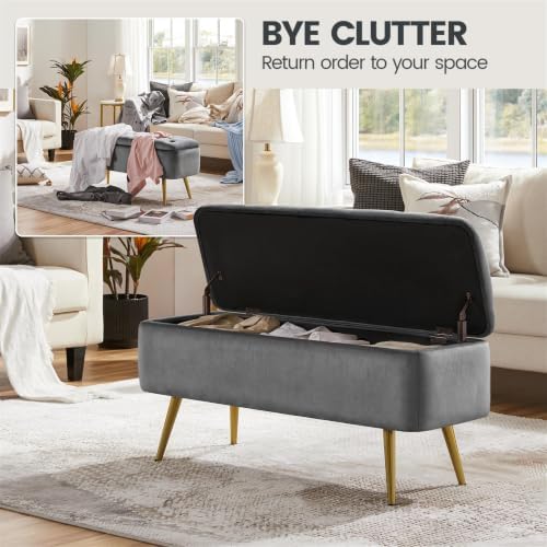 Yaheetech Storage Ottoman Bench - Image 4