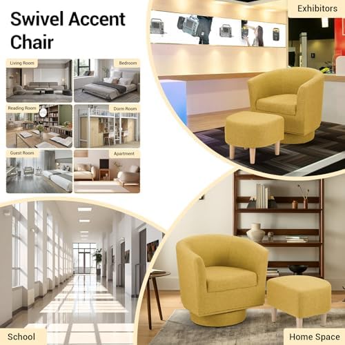 DAZONE Swivel Accent Chair Set of 2 - Image 4