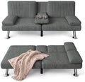 Furmax Corduroy Futon Sofa Bed, Adjustable Futon Couch by Furmax