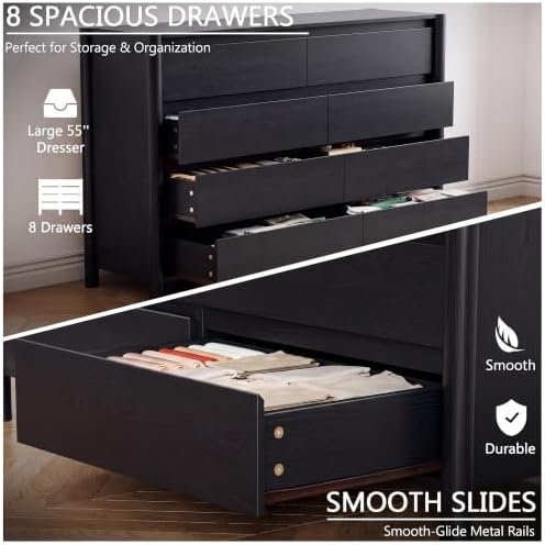 HOUROM Black Dresser for Bedroom - Image 5