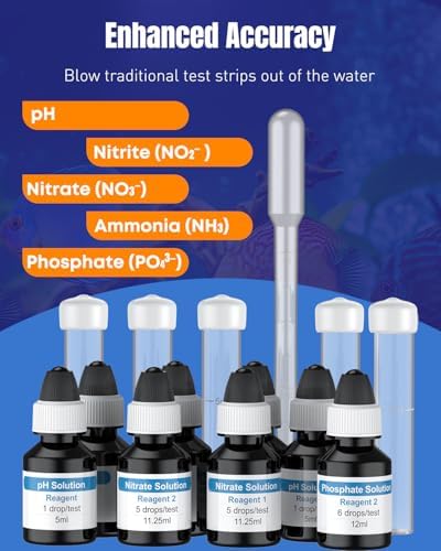 Pawfly 5 in 1 Aquarium Water Master Test Kit, Fish Tank Water Testing Kit - Image 4