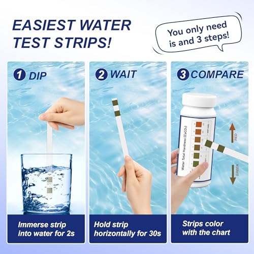 Water Hardness Test Kit, 150 Strips-Double Color Pads - Image 3