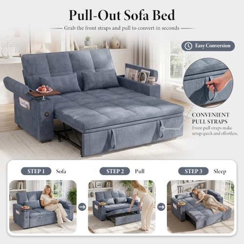 Dreamzie 65'' Convertible Sleeper Sofa Bed - Image 3