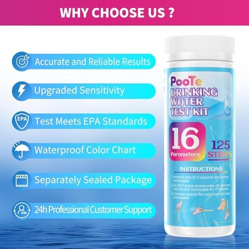 21in1 Water Test Kit, 143 Strips Drinking Water Test Kit, 2 Bacteria Tests - Image 6
