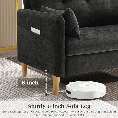 Hanherry Loveseat Sofa, 47” Small Couch - Image 6