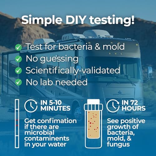 Detekt RV Freshwater Test Bacteria/Mold, Camper Water Filter Test - Image 2