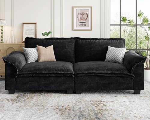 2 Seater Loveseat Sofa, 85 Inch Modular Sectional Cloud Couches by KKLHome
