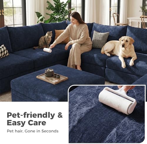 ABCASA 200.4" Oversized Modular Sectional Sofa, U Shaped Convertible Couch - Image 6