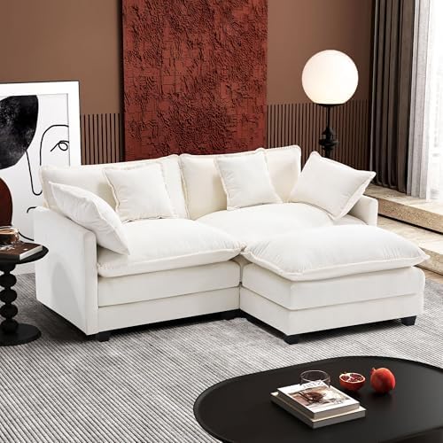 Ihanherry 77" L Shaped Modern Sofa Modular Sectional Cloud Couch by iHanHerry