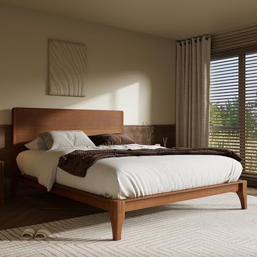 Merax Full Size Bamboo Platform Bed Frame - Image 3