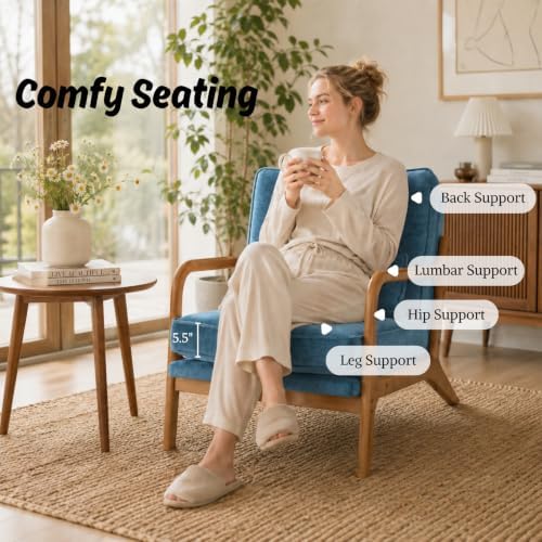 Karl home Mid-Century Modern Accent Reading Chair - Image 3
