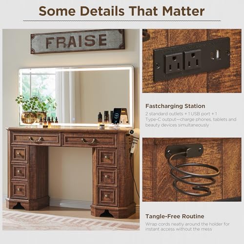 T4TREAM 48" Farmhouse Vanity Desk - Image 6