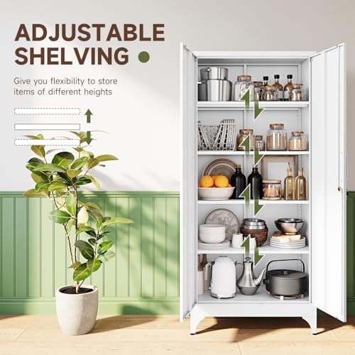 Letaya 71" H Metal Storage Cabinet - Image 6