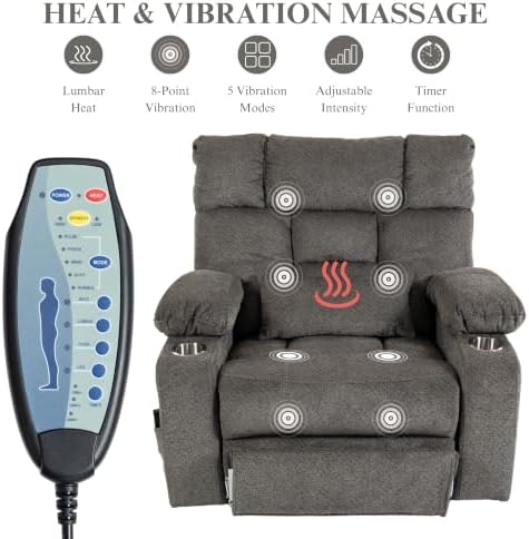 500 lbs Power Lift Recliner for Big & Tall Adults Elderly, Heavy Duty - Image 6