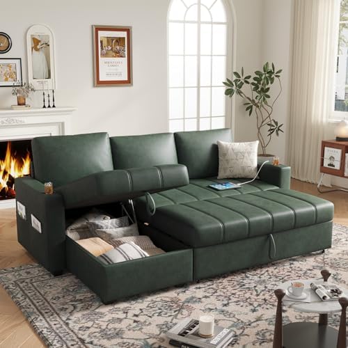 COPIAE 89 inch L-Shaped Sectional Sofa Sleeper - Image 5