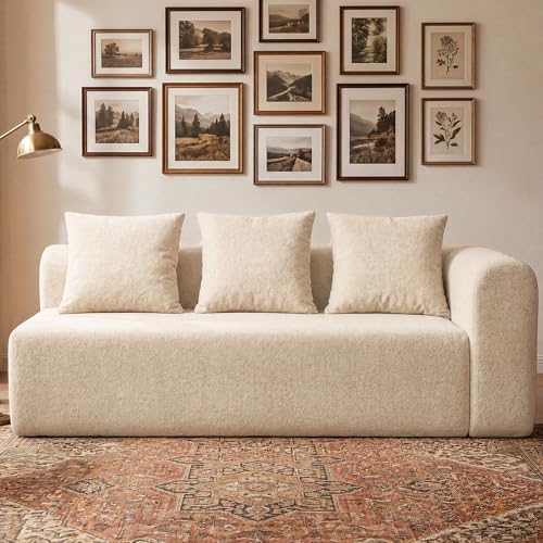 Claiks 71" Right Armrest Boneless Sectional Loveseat Sofa by CLAIKS