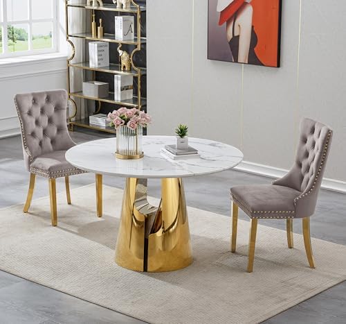 45” Round Dining Table Set For 4, Kitchen Table - Image 3