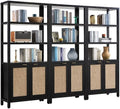 SICOTAS 71" Tall Rattan Bookshelf by SICOTAS
