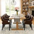 Faux Leather Upholstered Dining Chairs Set of 6 by DMFurniture