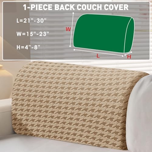 MAXIJIN Couch Cushion Covers for Sectional Sofa, Stretch Sofa Cushion Cover - Image 2