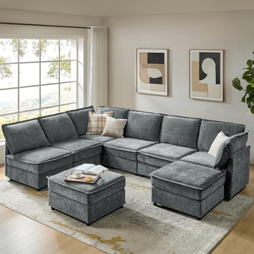 HULALA HOME Modular Sectional Sofa by HULALAHOME