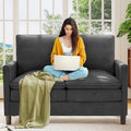 Welzona 3-Layers Cloud Loveseat Sofa, Teddy Small Sofa by WelzonaDirect