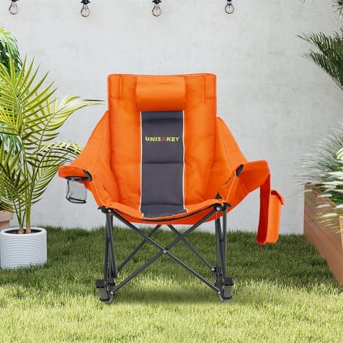 Unisakey Oversize Foldable Rocking Camping Chair300lbs Capacity - Image 6