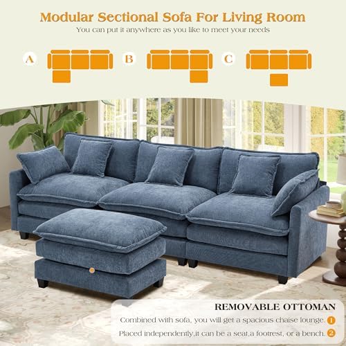 Hanherry Modular Sectional Sofa, Cloud Couch - Image 7