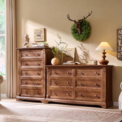 T4TREAM Farmhouse 6 Drawers Dresser - Image 3
