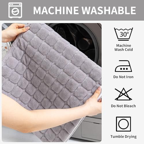 Velvet Sectional Couch Covers for Dogs, Light Grey - Image 5