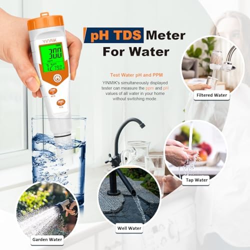 Hydroponics EC pH Tester, Simultaneous Display pH ppm - Image 5