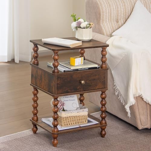 AWASEN Night Stand, Mid Century Nightstand - Image 6