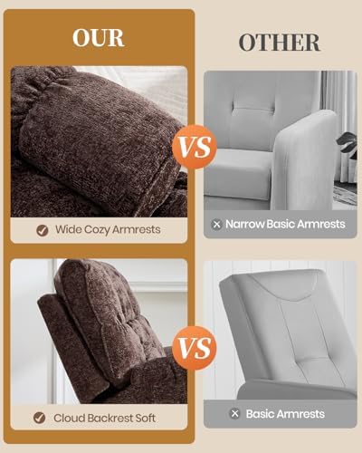 Oversized Power Swivel Rocker Recliner Chair - Image 4