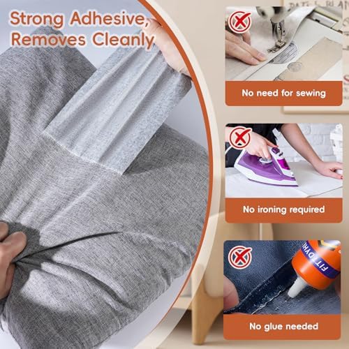 Linen Fabric Repair Tape 4x79 Inch, Self Adhesive Couch Patch Repair Fabric Tape - Image 5
