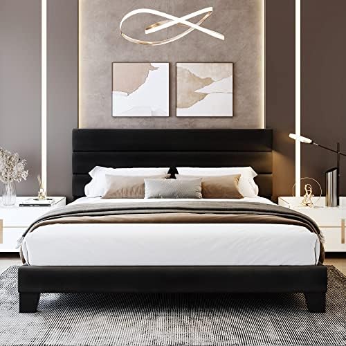 WEEWAY King Size Velvet Bed Frame - Image 3
