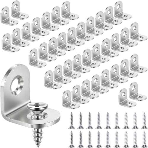 40PCS L Bracket Corner Brace, Stainless Steel Corner Bracket by Unknown