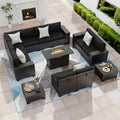 Patio Furniture Set with 44'' Fire Pit Table by VonzoyHome