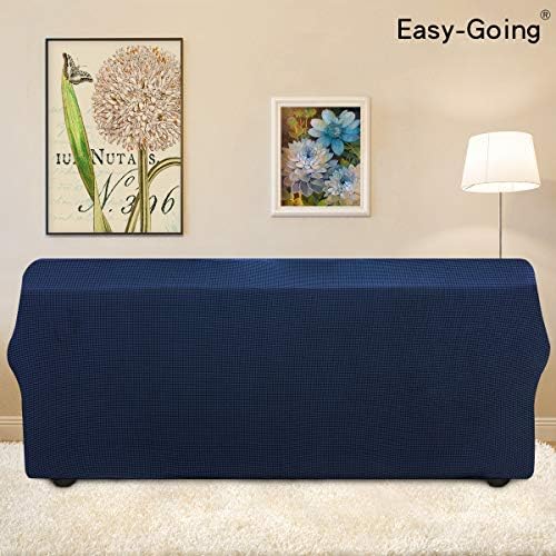 Easy-Going Stretch Oversized Sofa Couch Slipcover Washable Navy - Image 3