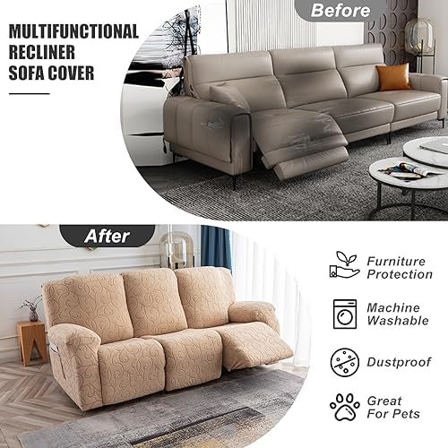 YUEANG Recliner Sofa Covers Sectional Couch Cover - Image 4