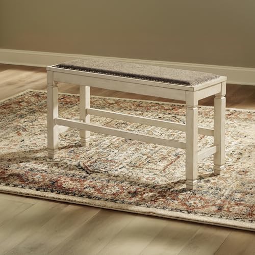 Signature Design by Ashley Bolanburg Upholstered Counter Height Bench - Image 2