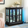 30" Glass Curio Display Storage Cabinet by Unknown