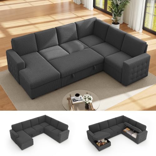 104" Sectional sleeper Sofa Bed, Pull Out Couch by Unknown