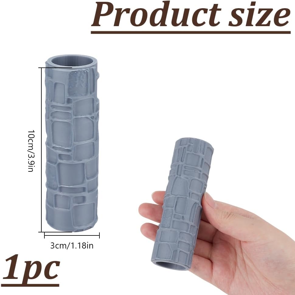 Topography Texture Roller Large Brick Clay Texture Rollers Irregular Square DIY Embossing Pottery Decortive Tool for Pathfinder, PRG, Miniatures, Tabletop Board Game Topography Accessory