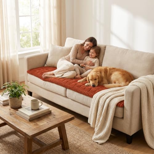 Smiry Couch Cover for Dogs, Non Slip Washable Fall Sofa Protector for Pets - Image 6